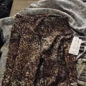 Brown Patterned Leggings Rbx